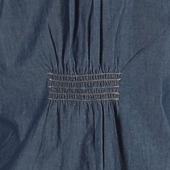 Izod L blue chambray long sleeve snap front shirt - Picture 10 of 16